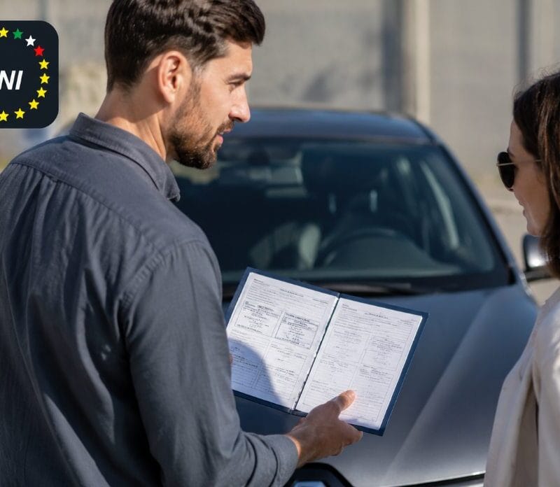 Ragazzo vende la sua auto facendo vedere tutti i tagliandi fatti all'acquirente